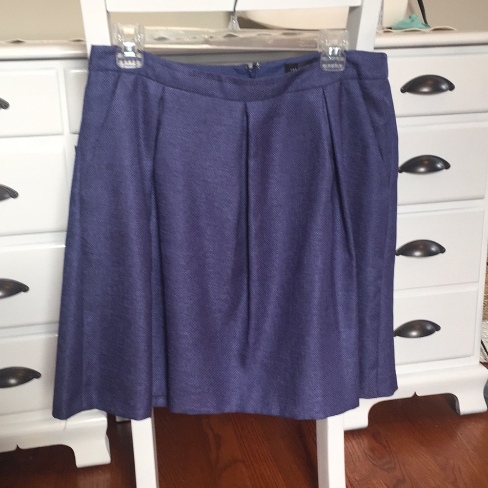 Blue a-line The Limited skirt, size M